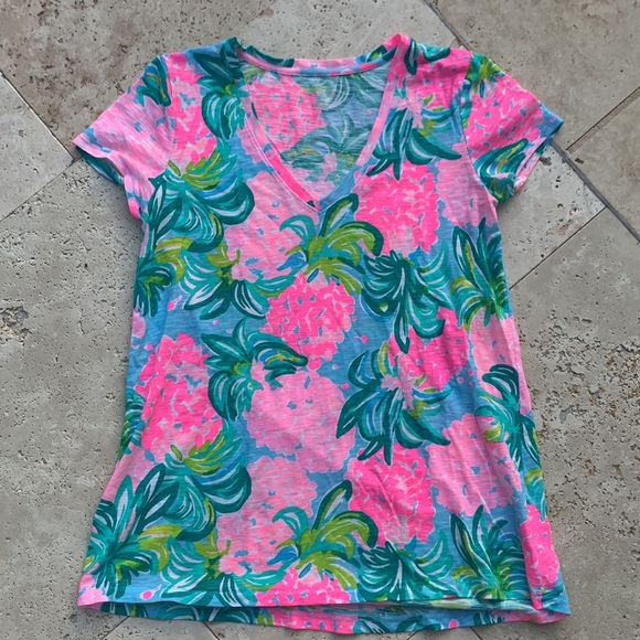Lilly Pulitzer Shirt Pineapple XXS - Picture 3 of 6
